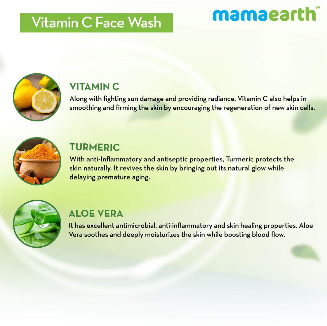 Mamaearth Vitamin C Face Wash With Vitamin C And Turmeric For Skin Illumination-4