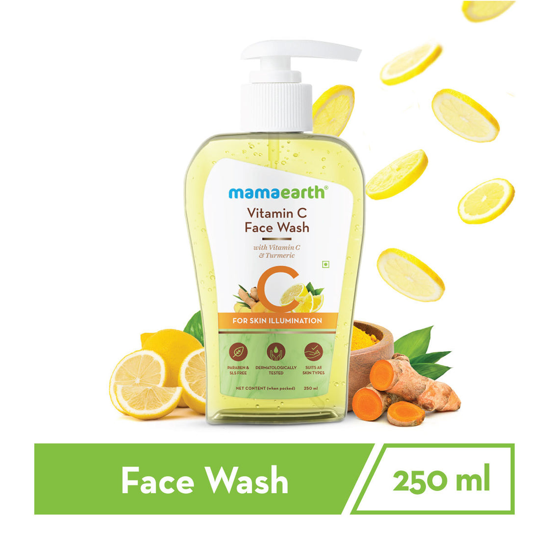 Mamaearth Vitamin C Face Wash With Vitamin C And Turmeric For Skin Illumination