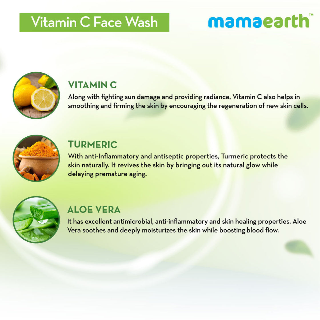 Mamaearth Vitamin C Face Wash With Vitamin C And Turmeric For Skin Illumination-3