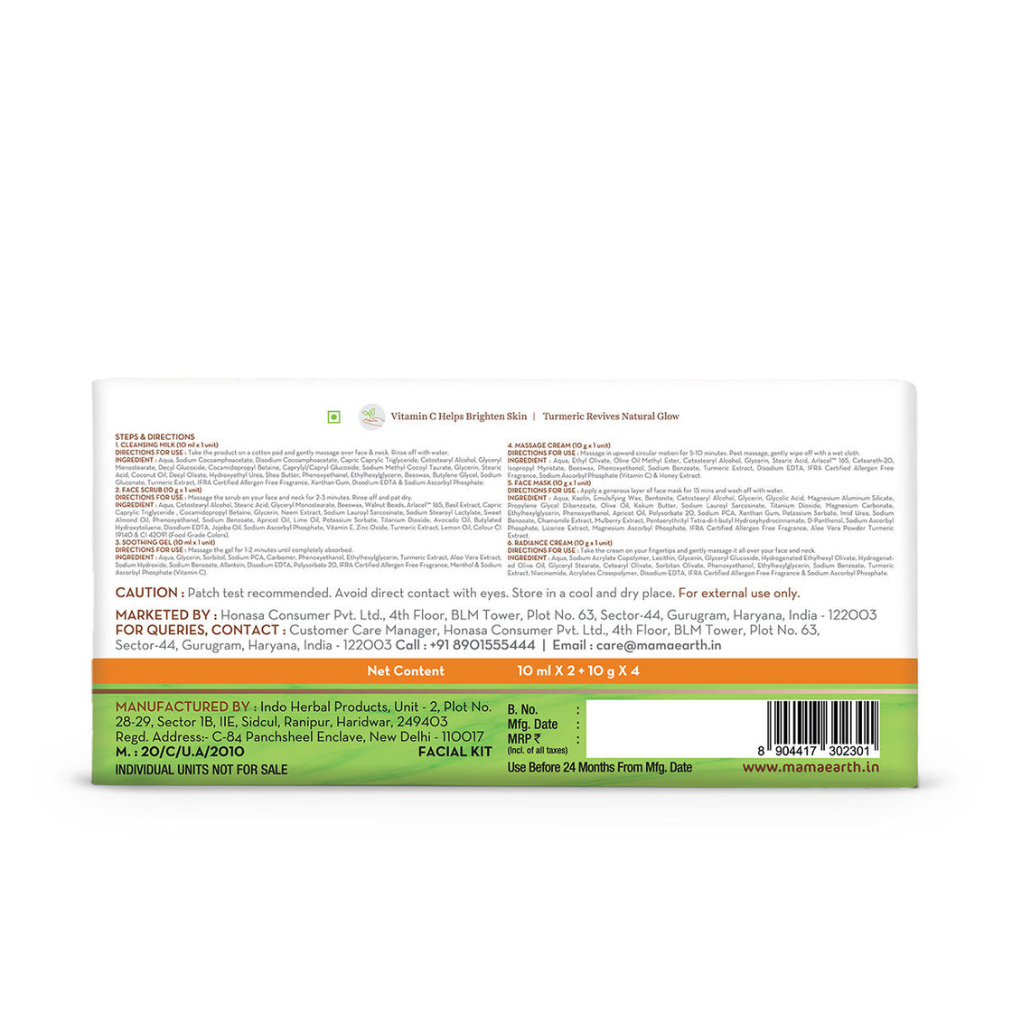 Mamaearth Vitamin C Facial Kit With Vitamin C & Turmeric For Skin Illumination-7