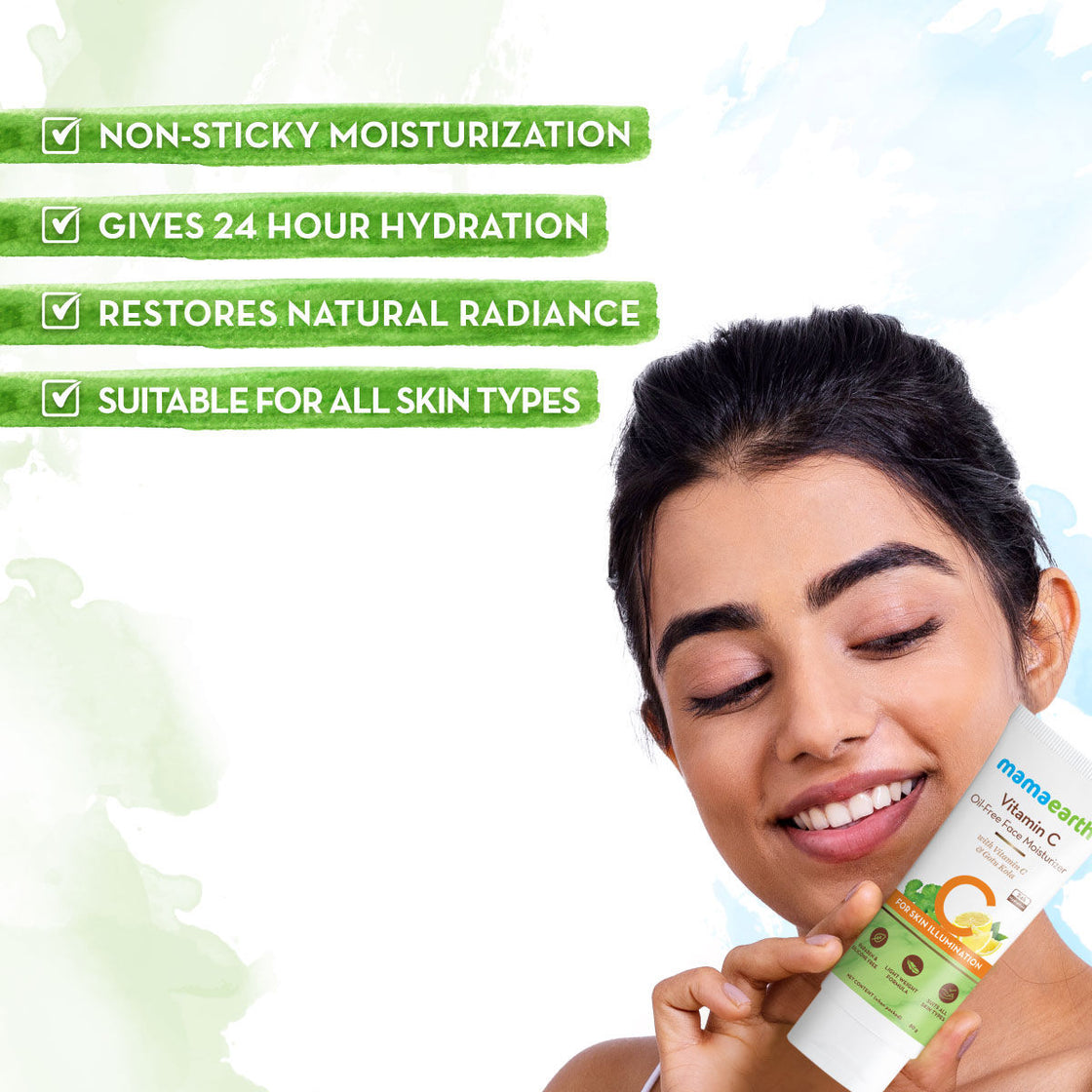 Mamaearth Vitamin C Oil-Free Moisturizer For Face With Vitamin C & Gotu Kola For Skin Illumination-2