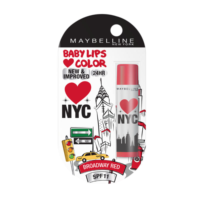 Maybelline New York Baby Lips Loves NYC Lip Balm - Broadway Red