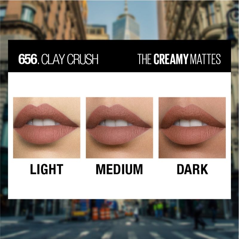 Maybelline New York Color Sensational Creamy Matte Lipstick - 656 Clay Crush