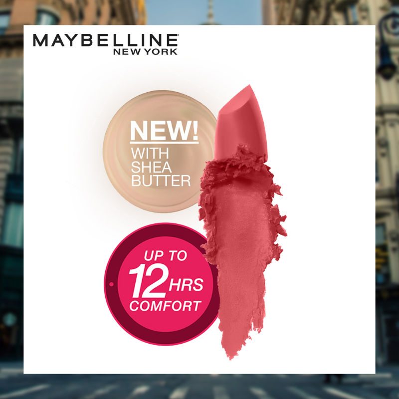 Maybelline New York Color Sensational Creamy Matte Lipstick - 671 Heated Pink