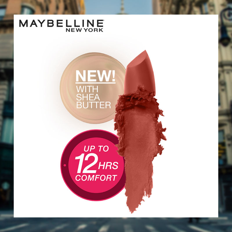 Maybelline New York Color Sensational Creamy Matte Lipstick - 673 Midtown Pink