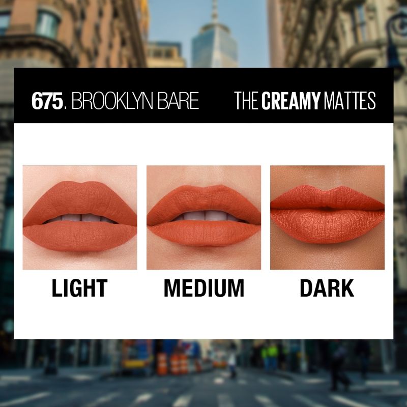 Maybelline New York Color Sensational Creamy Matte Lipstick - 675 Brooklyn Bare