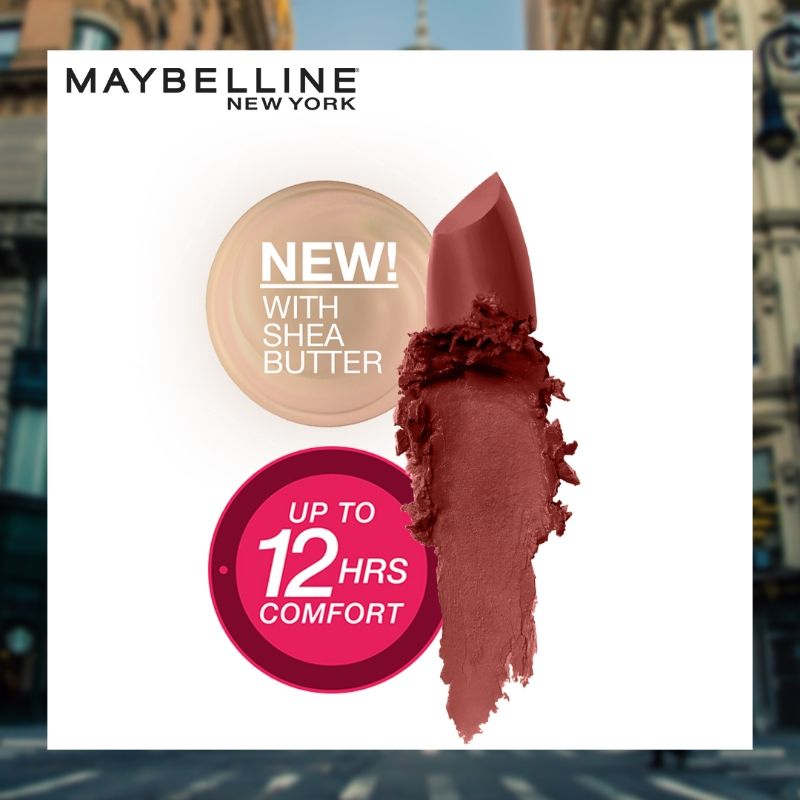 Maybelline New York Color Sensational Creamy Matte Lipstick - 676 East Village Rose