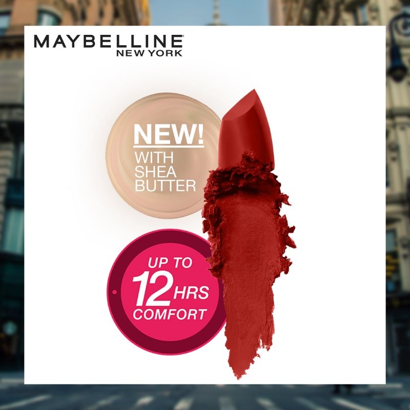 Maybelline New York Color Sensational Creamy Matte Lipstick - 677 Noho Amberm