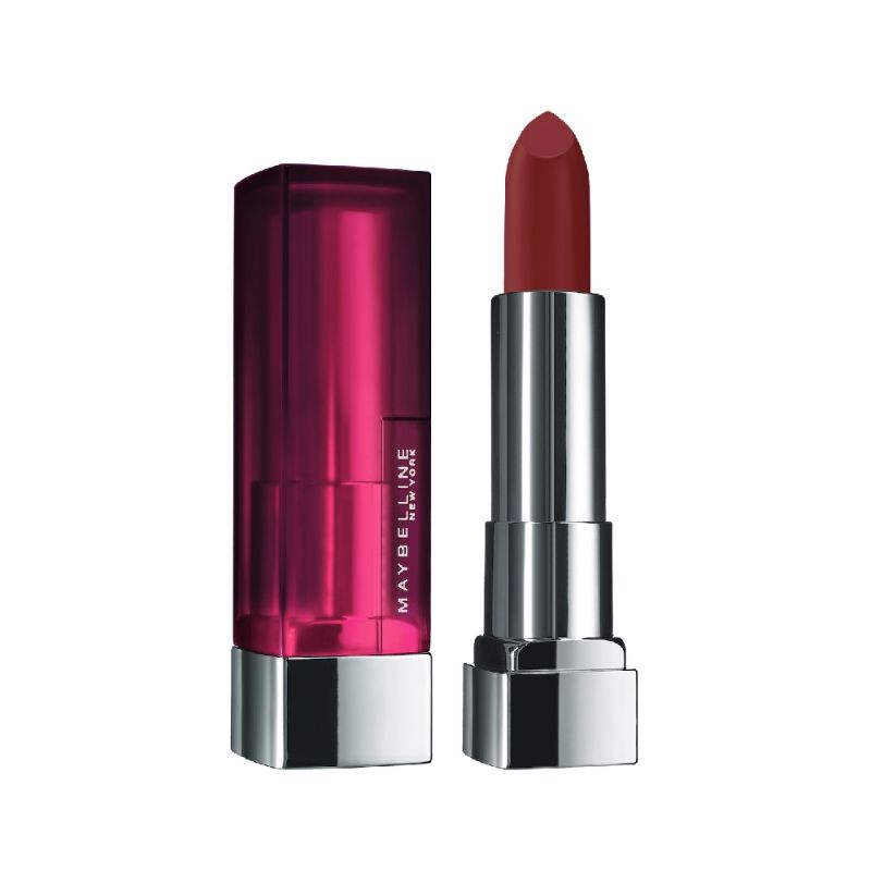 Maybelline New York Color Sensational Creamy Matte Lipstick - 696 Burgundy Blush