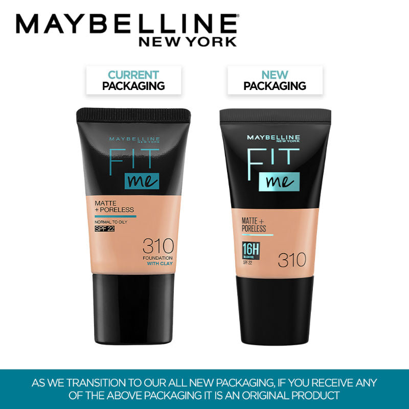 Maybelline New York Fit Me Matte + Poreless 16HR Oil Control Foundation Tube - 310 Sun Beige