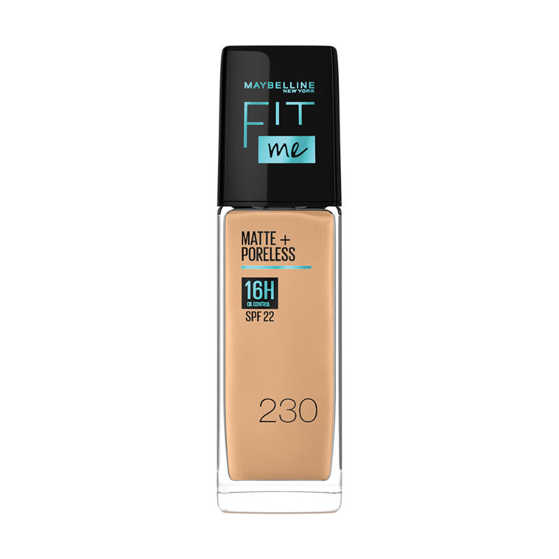 Maybelline New York Fit Me Matte+Poreless Liquid Foundation 16H Oil Control - 230 Natural Buff