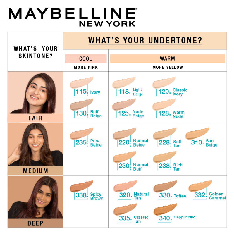Maybelline New York Fit Me Matte+Poreless Liquid Foundation 16H Oil Control - 310 Sun Beige