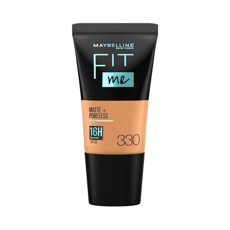 Maybelline New York Fit Me Matte+Poreless Liquid Foundation Tube - 330 Toffee
