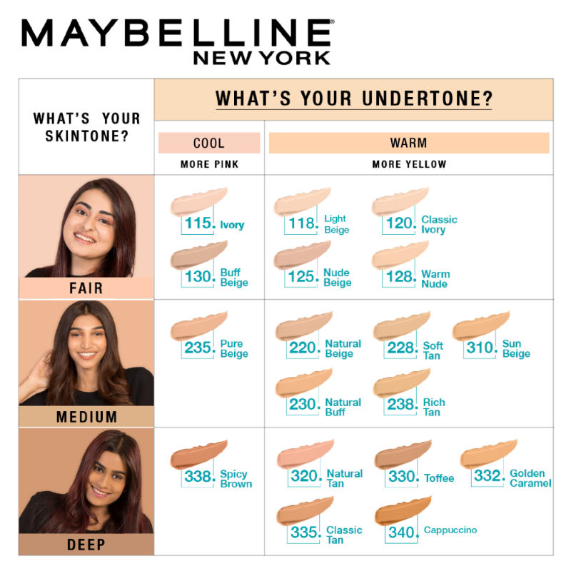 Maybelline New York Fit Me Matte+Poreless Liquid Foundation Tube - 330 Toffee