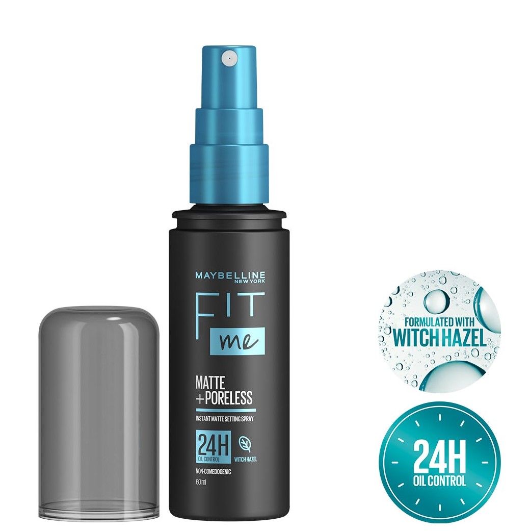 Maybelline New York Fit Me Matte + Poreless Setting Spray Transfer-proof 24HR Oil-control Formula