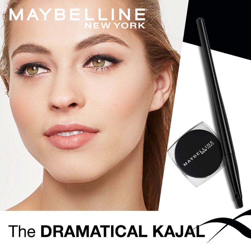 Maybelline New York Lasting Drama Gel Eyeliner With Expert Eyeliner Brush - 01 Black