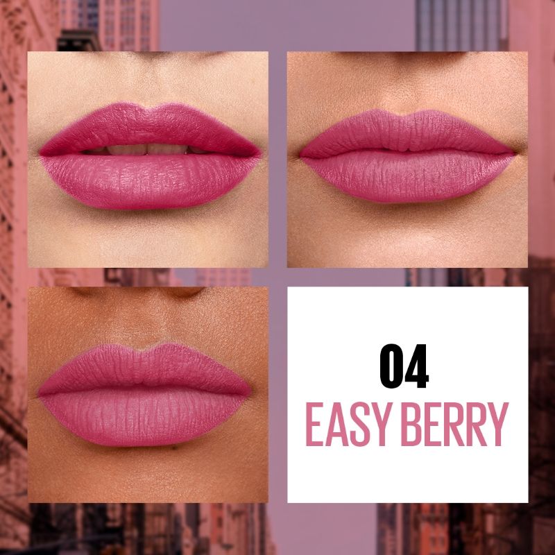 Maybelline New York Sensational Liquid Matte Lipstick - 04 Easy Berry