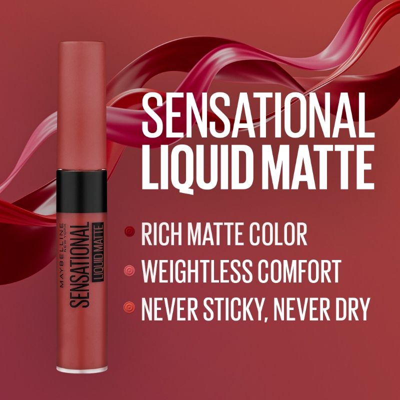 Maybelline New York Sensational Liquid Matte Lipstick - 11 Made Easy