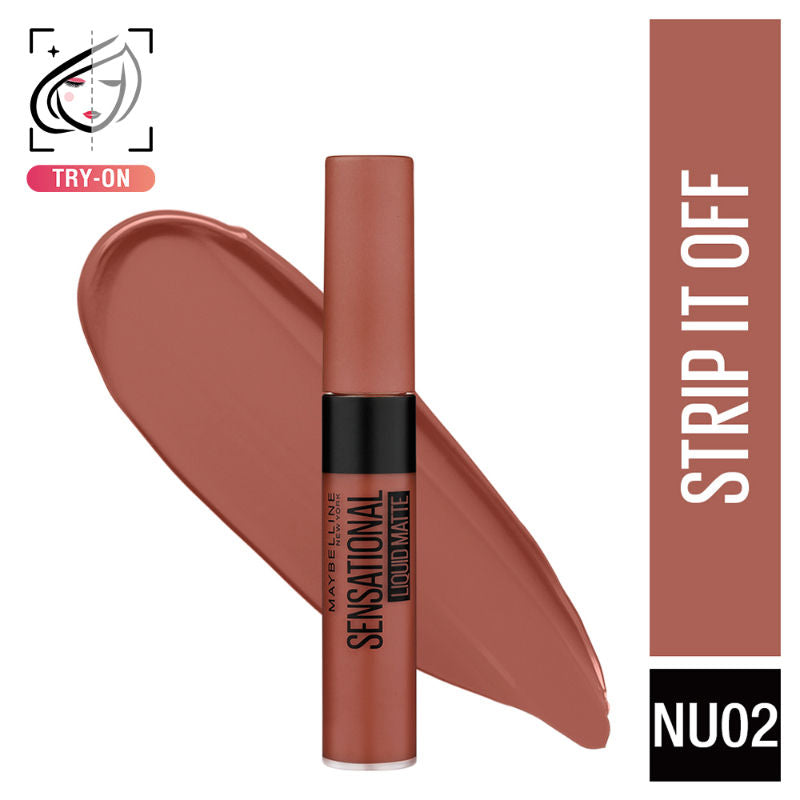 Maybelline New York Sensational Liquid Matte Lipstick - Strip It Off