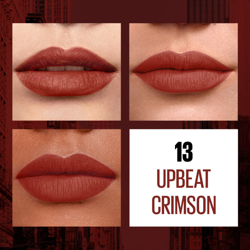 Maybelline New York Sensational Liquid Matte Lipstick - Upbeat Crimson