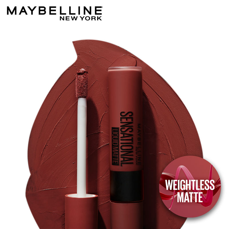 Maybelline New York Sensational Liquid Matte Lipstick - Upbeat Crimson