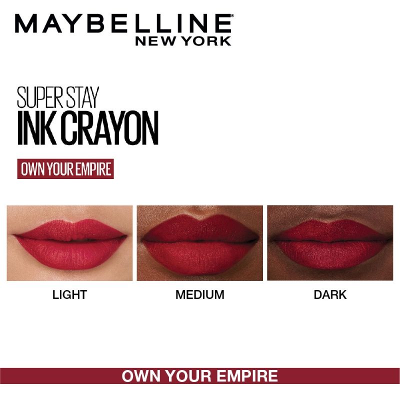 Maybelline New York Super Stay Crayon Lipstick - 50 Own your Empire