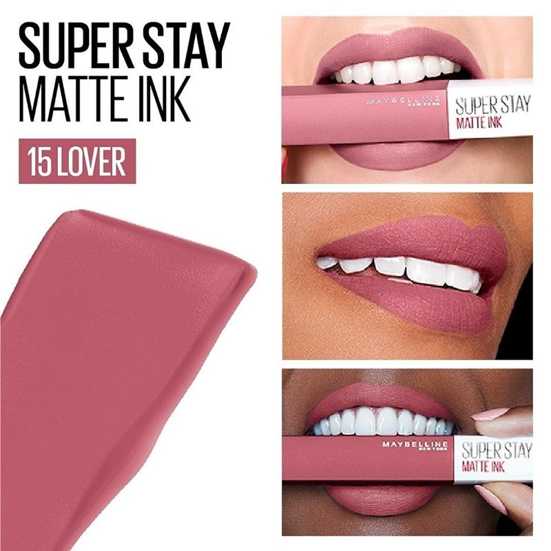 Maybelline New York Super Stay Matte Ink Liquid Lipstick - 15 Lover + 50 Voyager