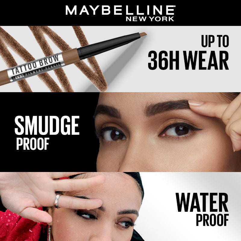 Maybelline New York Tattoo Brow 36h Brow Pencil - Natural Brown