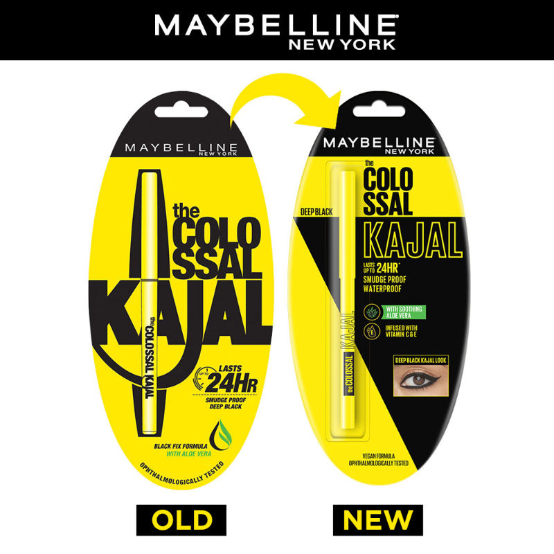 Maybelline New York The Colossal Kajal 24Hour Smudge Proof - Deep Black