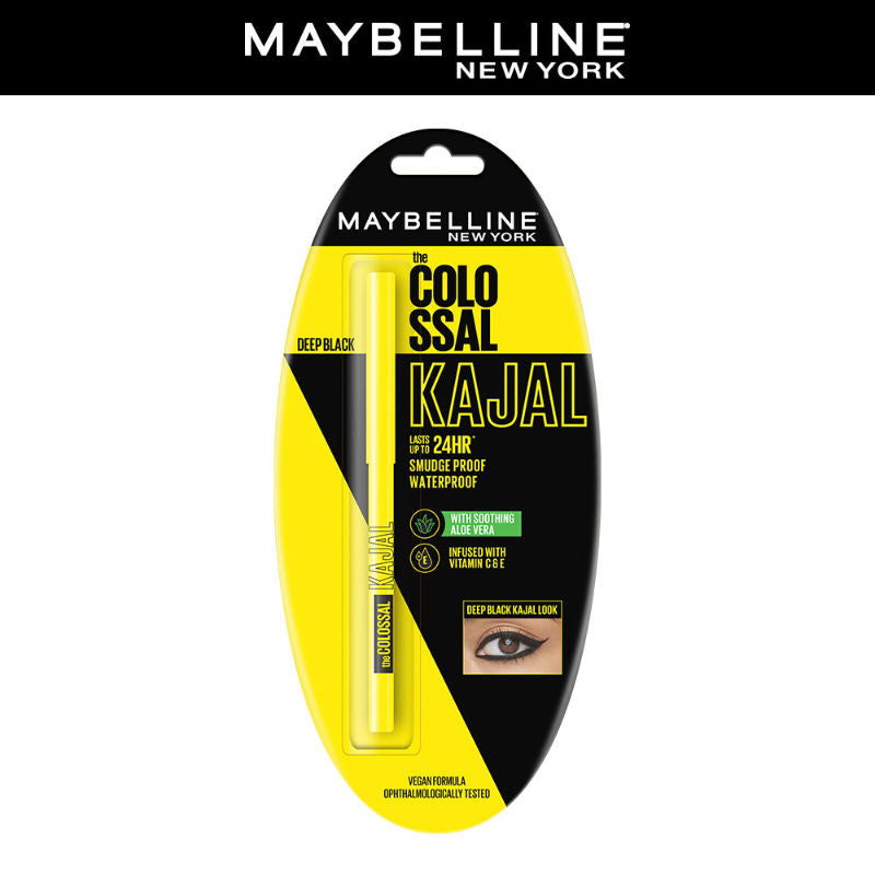 Maybelline New York The Colossal Kajal 24Hour Smudge Proof - Deep Black