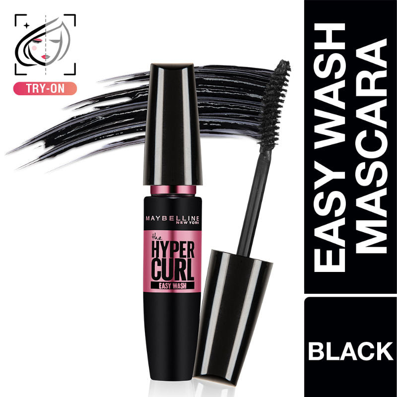 Maybelline New York Volum Express Hyper Curl Mascara - Washable Very Black