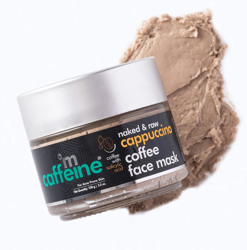 Mcaffeine Anti Acne Cappuccino Coffee Face Mask - Clay Face Pack With Salicylic Acid For Oil Control 100 Grams-3