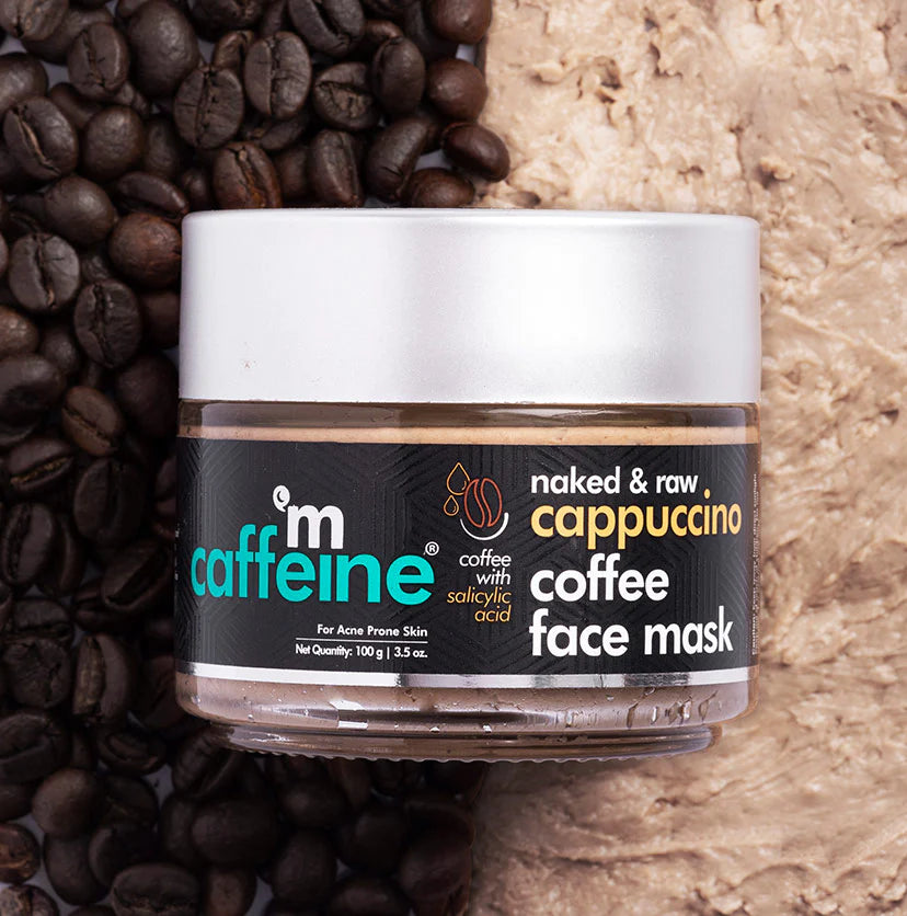 Mcaffeine Anti Acne Cappuccino Coffee Face Mask - Clay Face Pack With Salicylic Acid For Oil Control 100 Grams-4