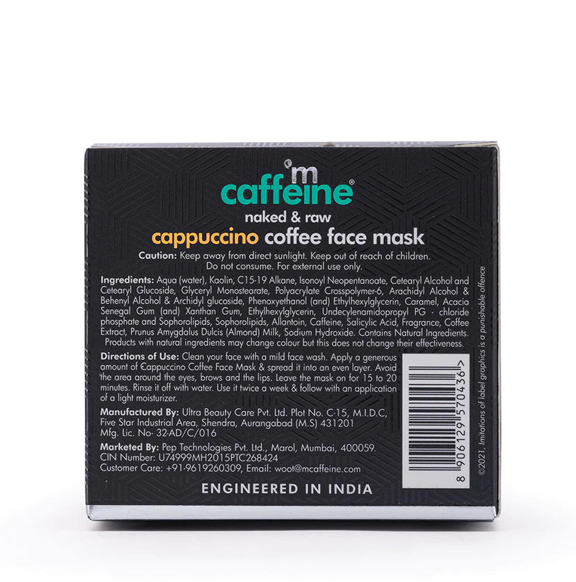 Mcaffeine Anti Acne Cappuccino Coffee Face Mask - Clay Face Pack With Salicylic Acid For Oil Control 100 Grams-5