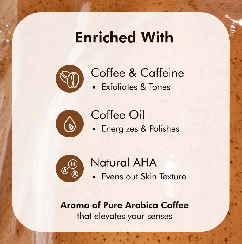 Mcaffeine Espresso Coffee Body Wash + Scrub With Natural Aha 300 Ml-4
