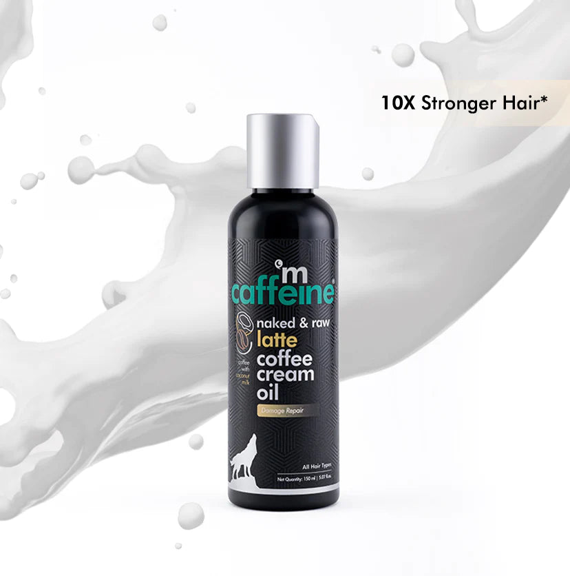 Mcaffeine Pre Shower Latte Coffee Scalp & Hair Cream Oil For Damage Repair 150 Ml