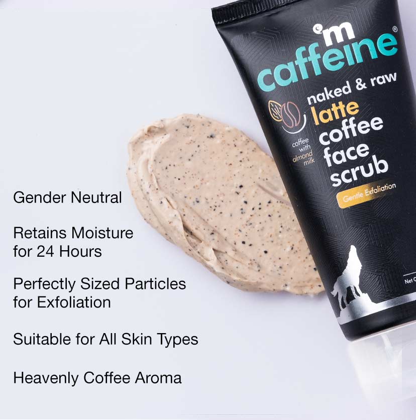 Mcaffeine Gentle Exfoliating Latte Coffee Face Scrub With Shea Butter For Moisturizing Dull-Dry Skin-5