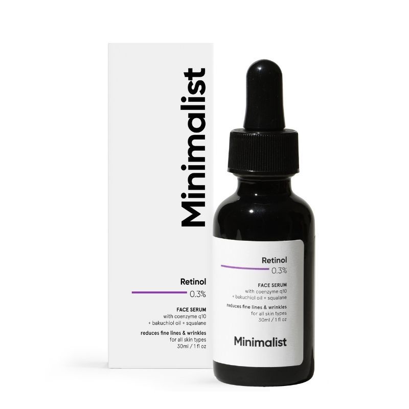 Minimalist 0.3Percentage Retinol Face Serum For Anti Ageing With Coenzyme Q10 (30Ml)