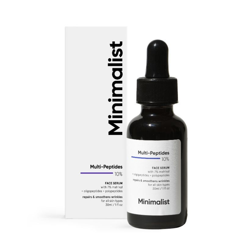 Minimalist 10Percentage Multi Peptide Face Serum For Anti Aging & Collagen Boost With Bio-Placenta (30Ml)