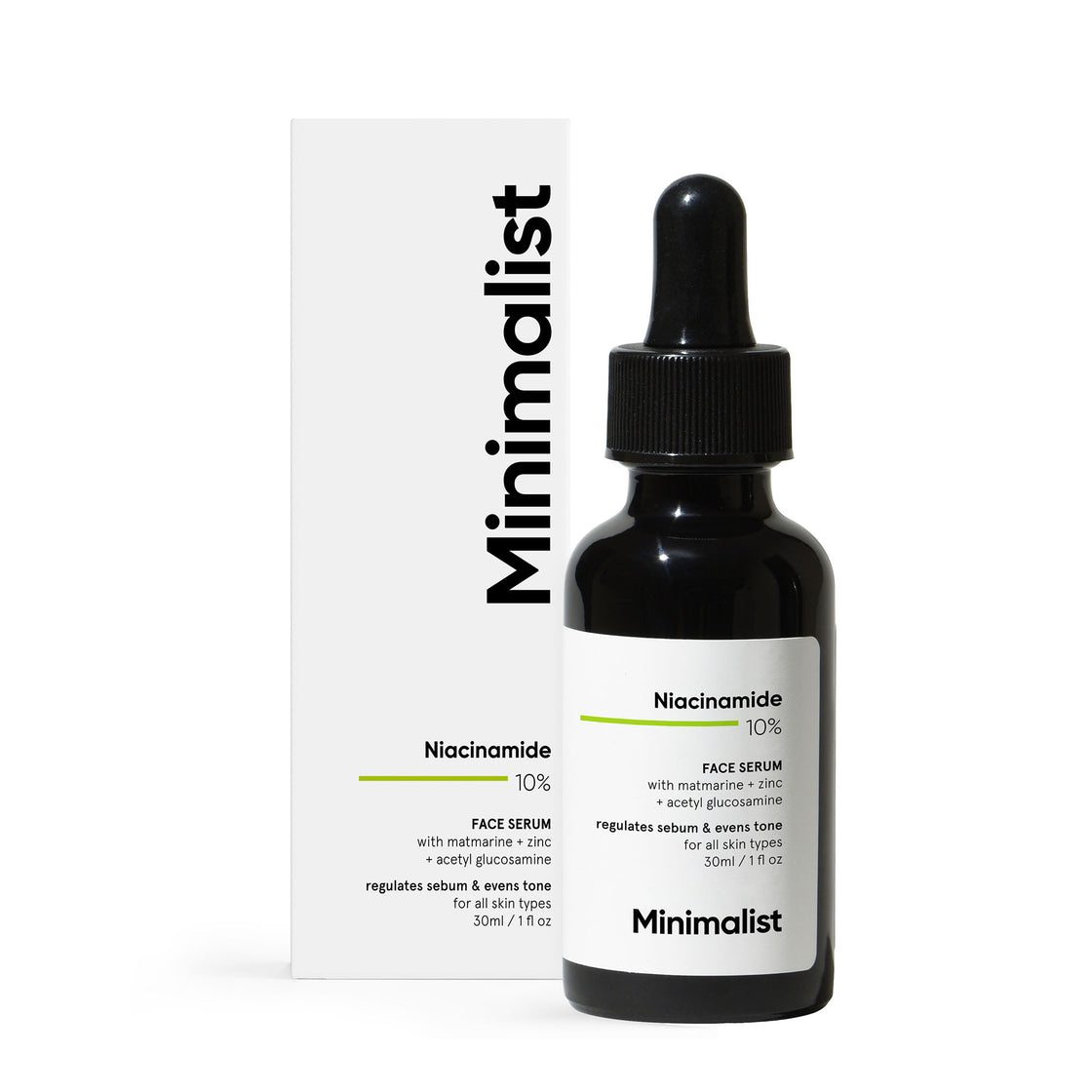 Minimalist 10Percentage Niacinamide Face Serum With Euk-134 For Reducing Oil & Blemishes (30Ml)