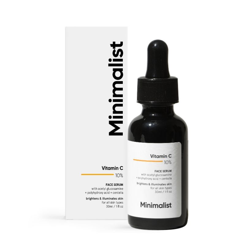 Minimalist 10Percentage Vitamin C Serum For Face For Illuminating Skin For Beginners (30Ml)