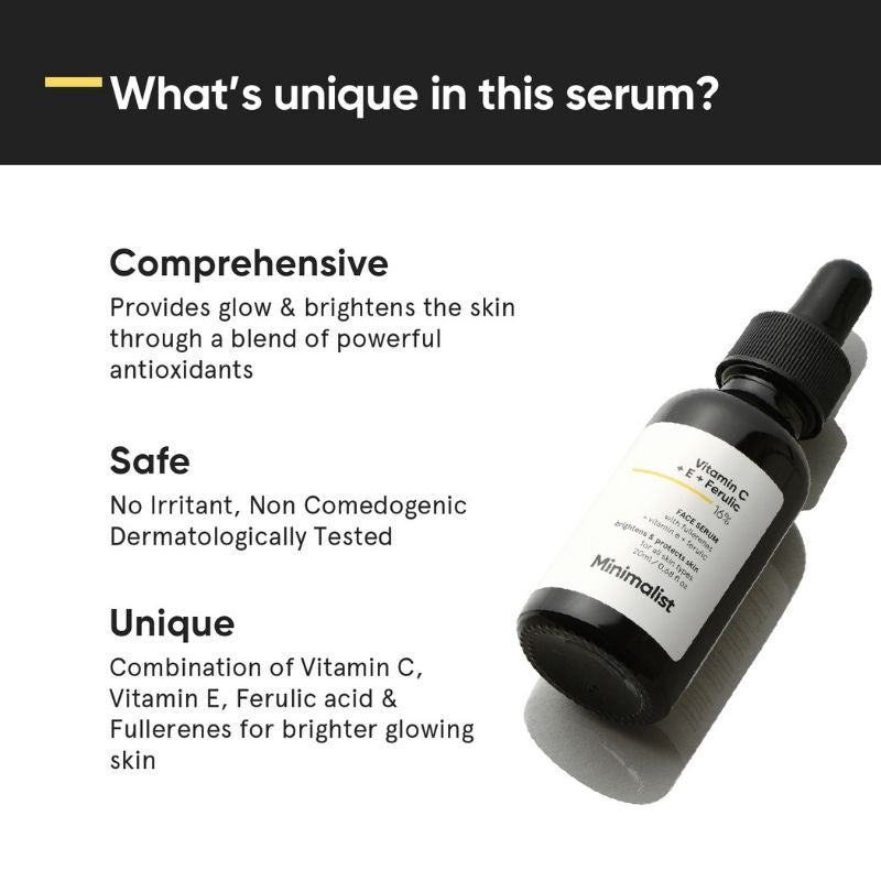 Minimalist 16Percentage Vitamin C Serum With Vitamin E & Ferulic Acid For Advanced Users (20Ml)-5