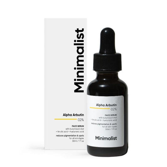 Minimalist 2Percentage Alpha Arbutin Face Serum With Butylresorcinol & Ferulic Acid For Hyperpigmentation (30Ml)