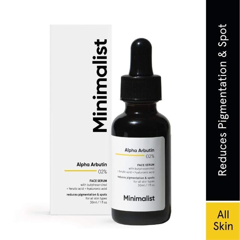 Minimalist 2Percentage Alpha Arbutin Face Serum With Butylresorcinol & Ferulic Acid For Hyperpigmentation (30Ml)-2