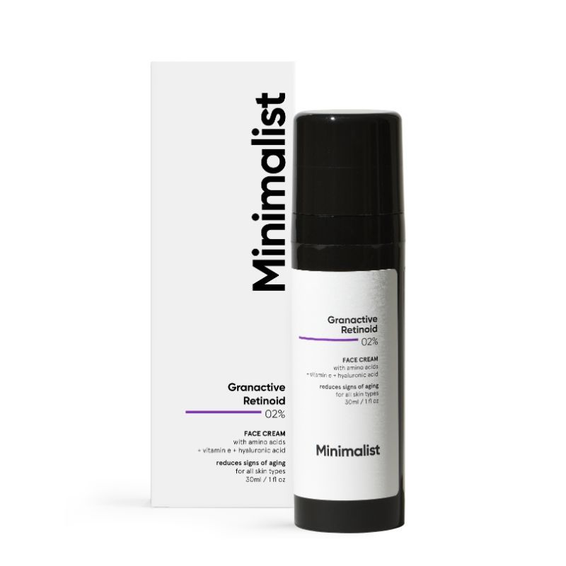 Minimalist 2Percentage Granactive Retinoid Anti Aging Face Cream With Vitamin C & Ha (30Ml)