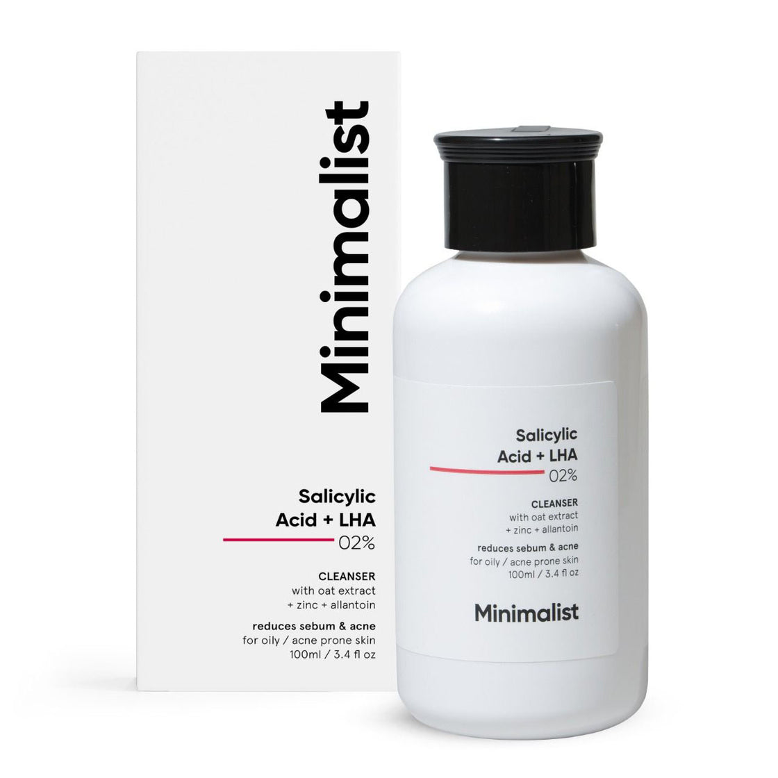 Minimalist 2Percentage Salicylic Acid + Lha Cleanser With Zinc For Reducing Sebum & Acne (100 Ml)-8