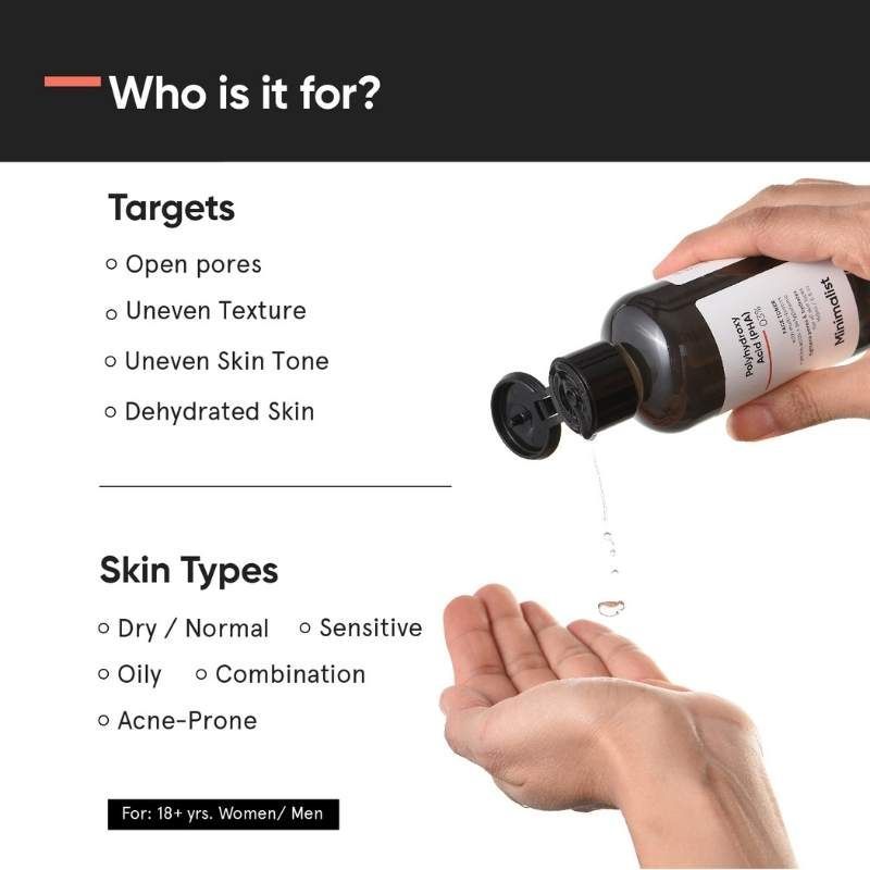 Minimalist 3Percentage Pha Face Toner With Multi Biotics For Minimizing Pore Size & Hydrating Skin (150Ml)-5