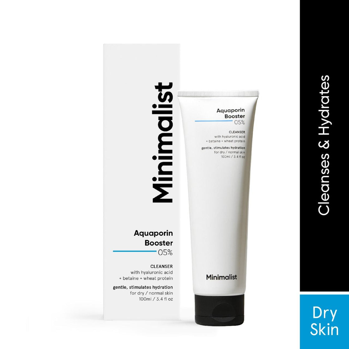 Minimalist 5Percentage Aquaporin Booster Face Wash With Hyaluronic Acid For Dry Skin (100Ml)