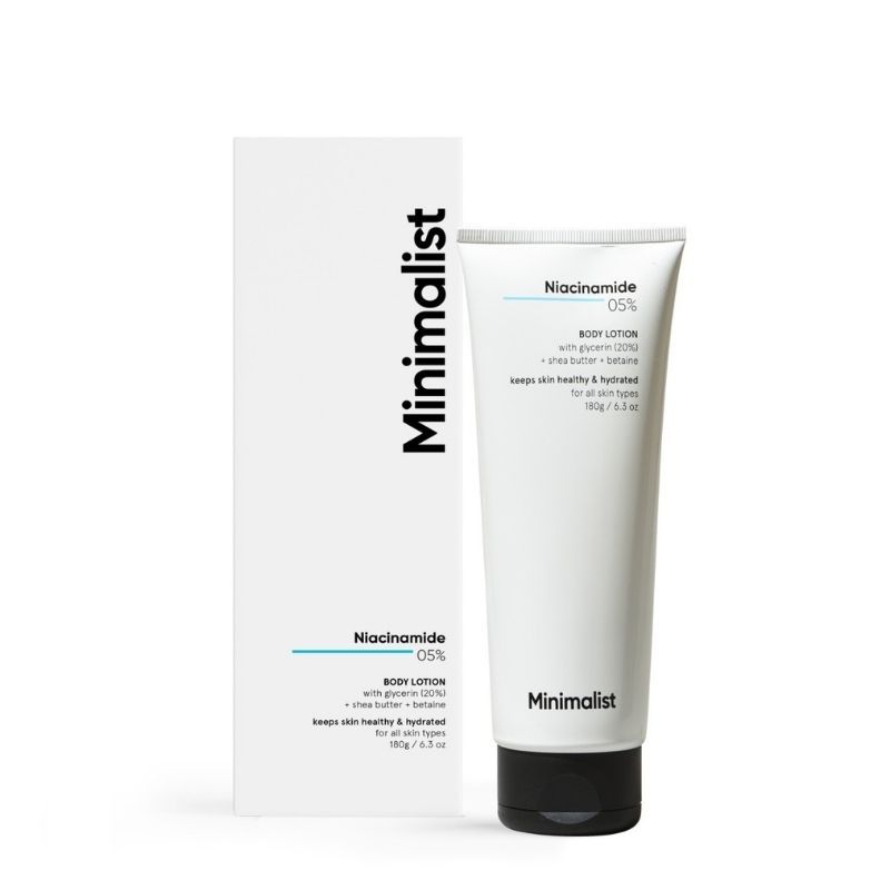 Minimalist 5Percentage Niacinamide Body Lotion With Shea Butter, Glycerine & Betaine (180 G)