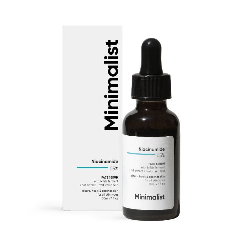 Minimalist 5Percentage Niacinamide Face Serum With Bifida Ferment & Oat Extract For Healing & Soothing Skin (30Ml)